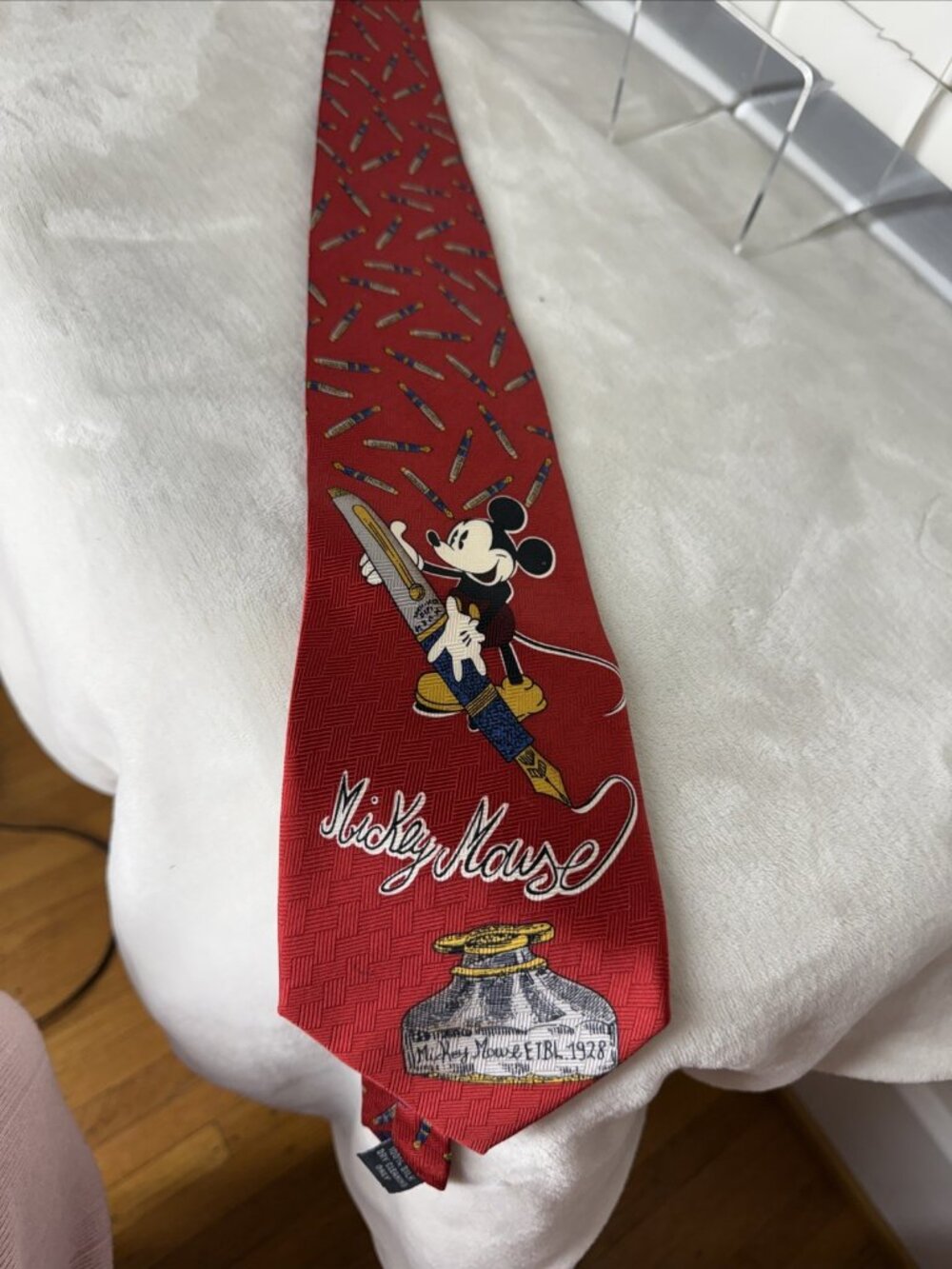 Vintage Mickey Mouse Silk Tie Walt Disney